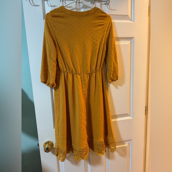 SHEIN Mustard Long Sleeve Dress - Picture 6 of 9